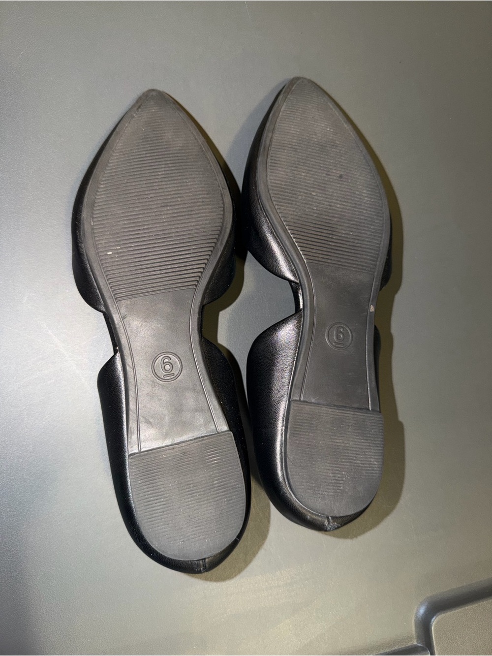 a new day Black Pointed D'Orsay Flats - Picture 2 of 2
